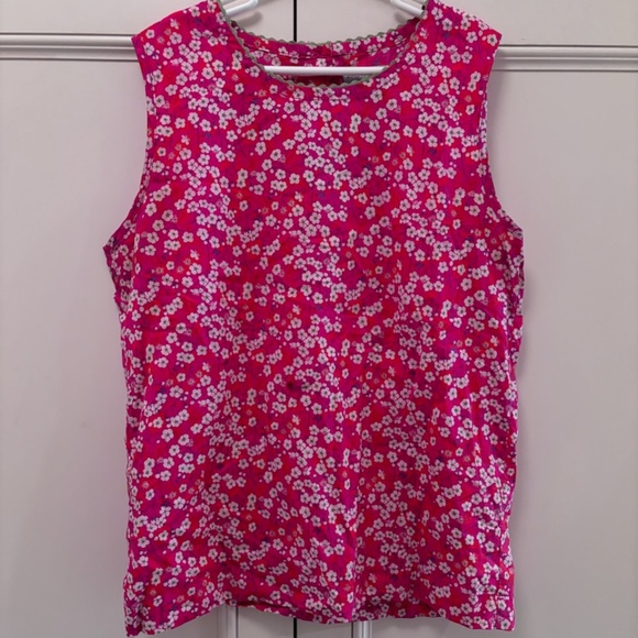 peek kids floral sleeveless top  size 12 - Picture 1 of 2